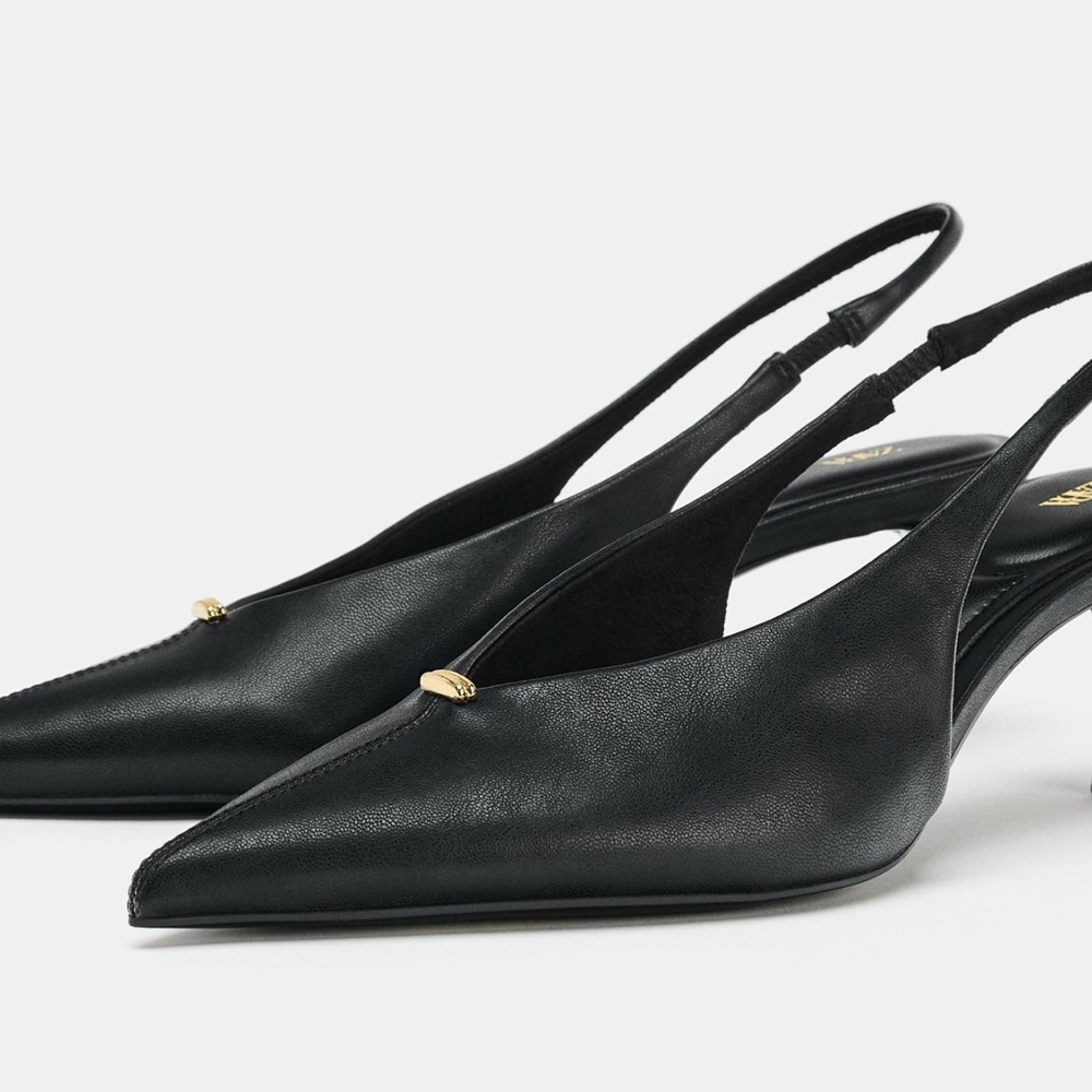 Zara Elegant Black  Heels